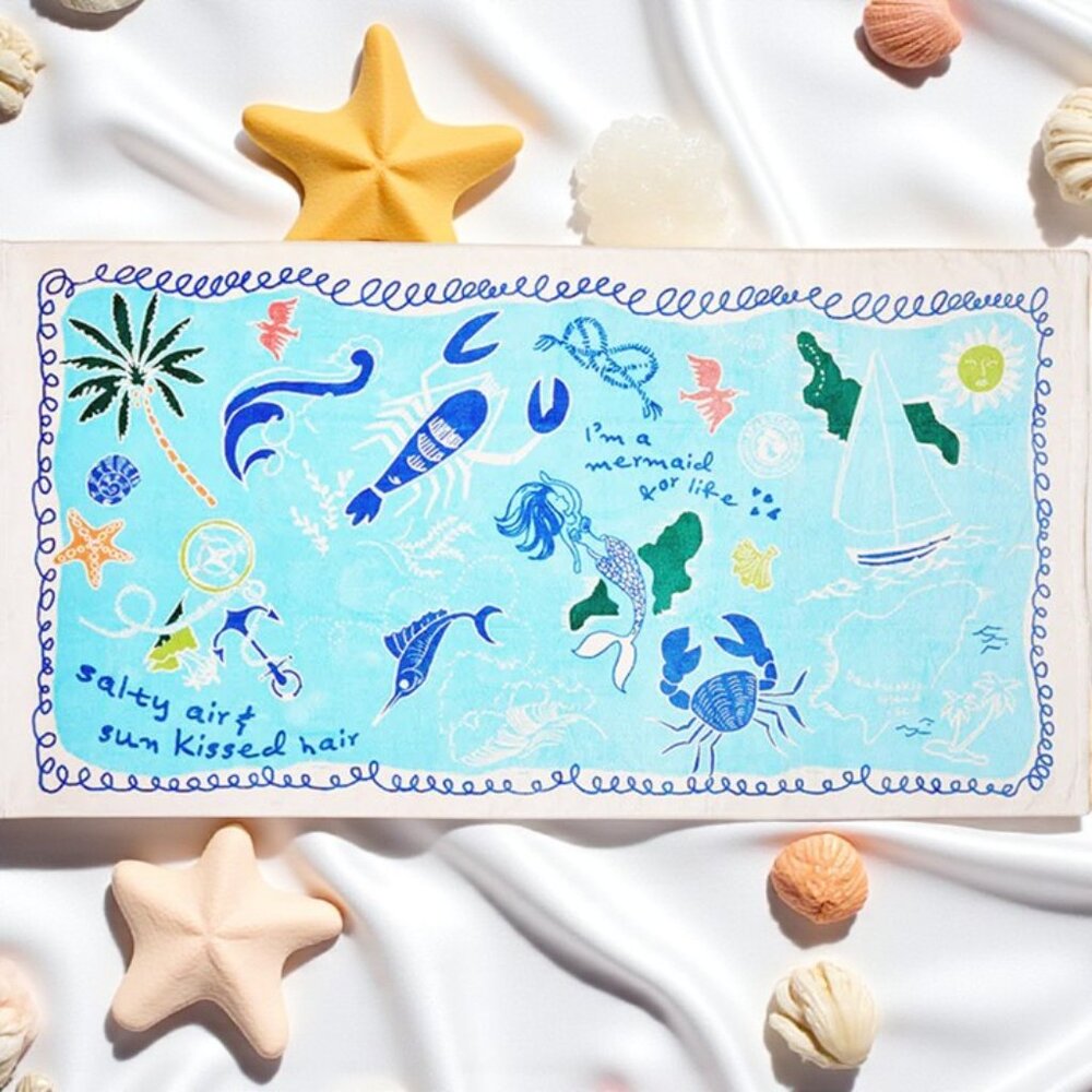Perfect Mermaid Beach Towel - Super Soft - NWT - Extra Large